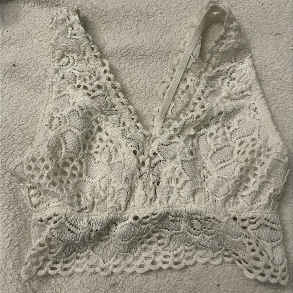 cream bralette